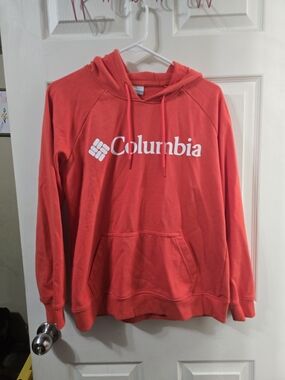 Columbia Men's Orange Logo Crewneck Hoodie